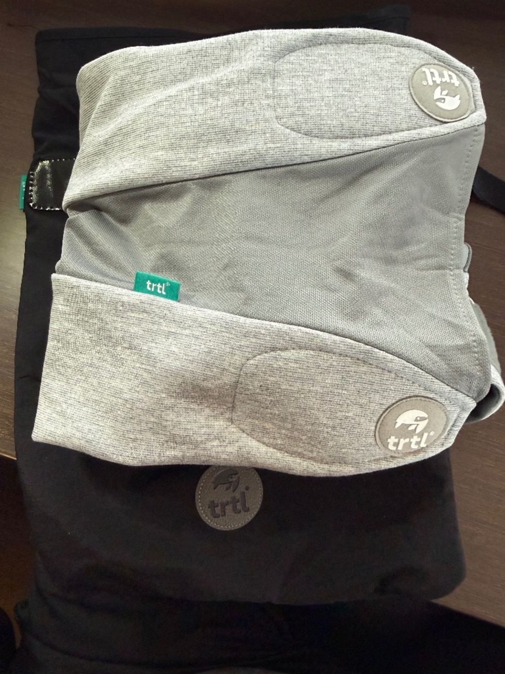 Trtl Pillow Plus - Charcoal - Height-Adjustable